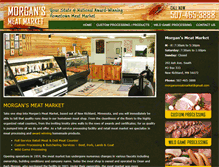 Tablet Screenshot of morgansmeatmarket.net